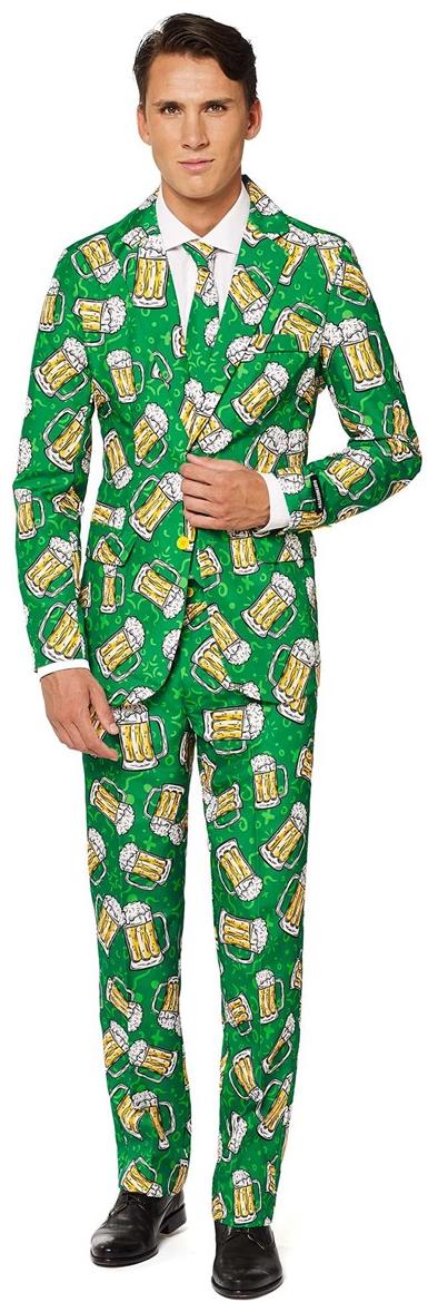 Stylish Suitmeister Beer Suit for Oktoberfest St Patrick's Day and Festive Birthday Celebrations