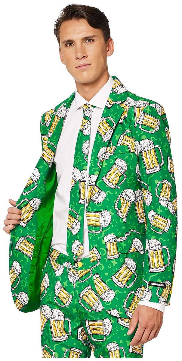 Stylish Suitmeister Beer Suit for Oktoberfest St Patrick's Day and Festive Birthday Celebrations