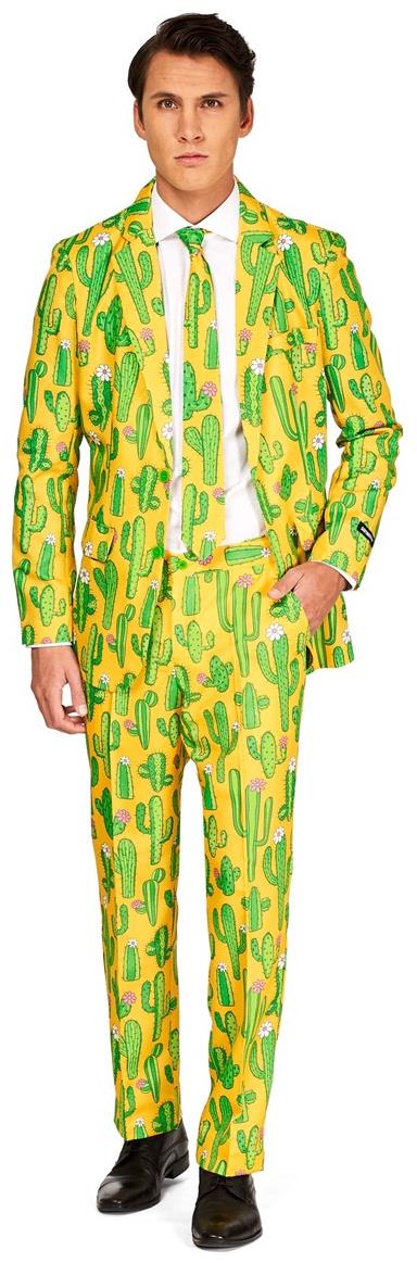 Colorful Sunny Yellow Cactus Suit for Festive Parties Events and Celebrations