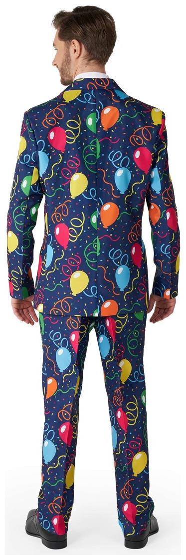 Festive Suitmeister Confetti Balloons Navy Suit for Parties Weddings and Celebrations