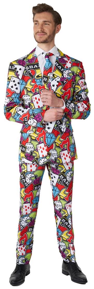 Stylish Suitmeister Casino Icons Suit for Halloween Parties Casino Events and Themed Celebrations