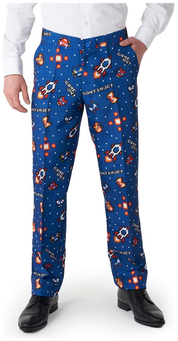 Suitmeister Retro Gamer Navy Suit for Gamers Halloween Parties and Costume Events