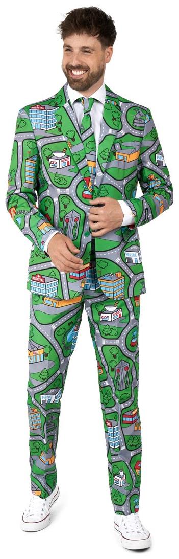 Stylish Suitmeister Carpet City Green Suit for Kids Costume Parties and Playtime Adventures