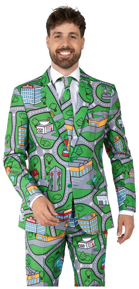 Suitmeister Men's Suits Carpet City Green