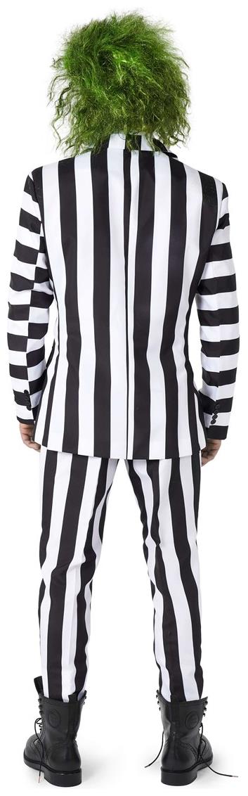 Classic Beetlejuice Men's Suit for Halloween Parties 80s Themed Events and Costume Celebrations