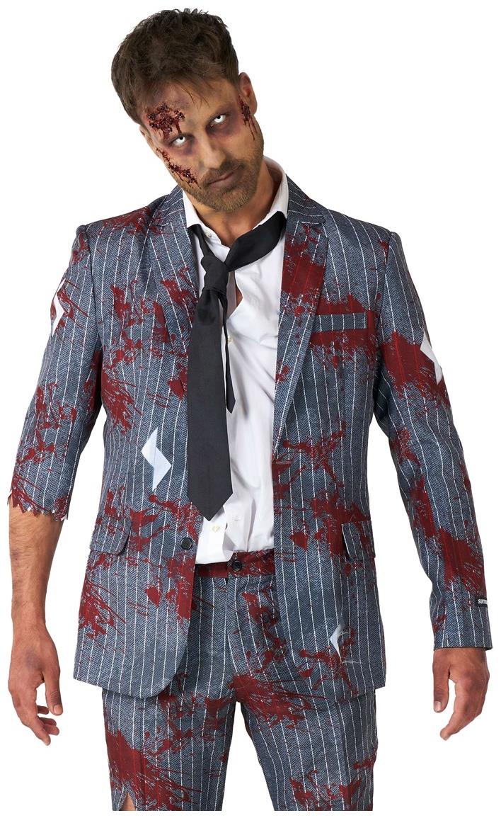 Suitmeister Zombie Grey Suit for Halloween Parties Corporate Events and Fun Costumed Celebrations