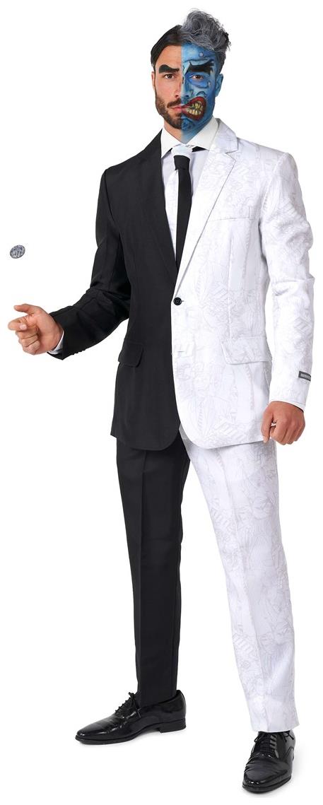Innovative Suitmeister Men's Two Face Suit for Halloween Parties and Superhero Themed Events