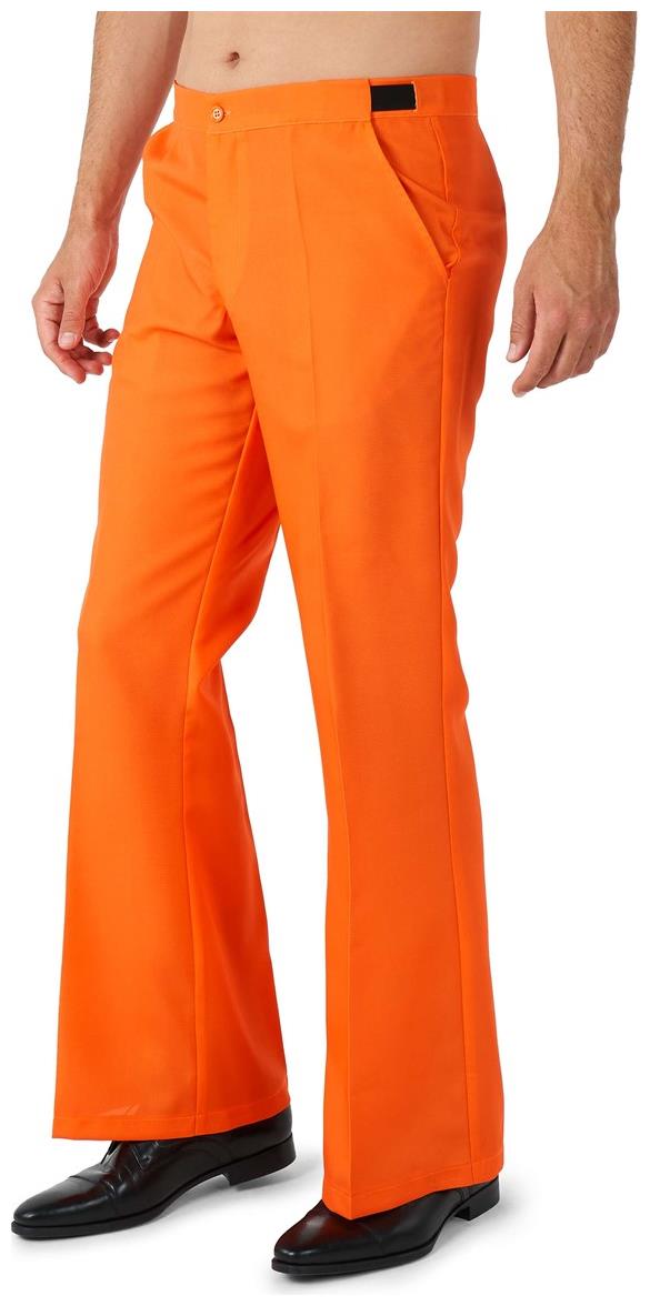 Stylish Suitmeister Men's Disco Suit in Orange for Parties Halloween Events and Theme Nights