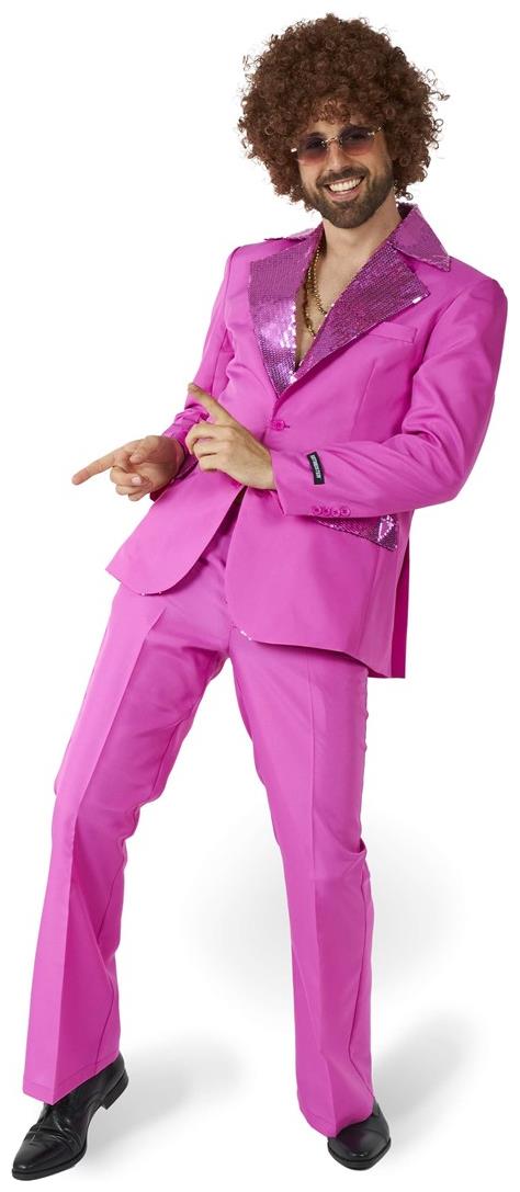 Vibrant Suitmeister Disco Suit Pink for Dance Parties Themed Events and Celebrations