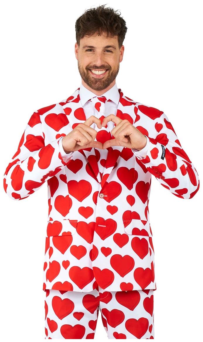 Charming Suitmeister Men's Suits Love for Valentine's Day Celebrations Parties and Events