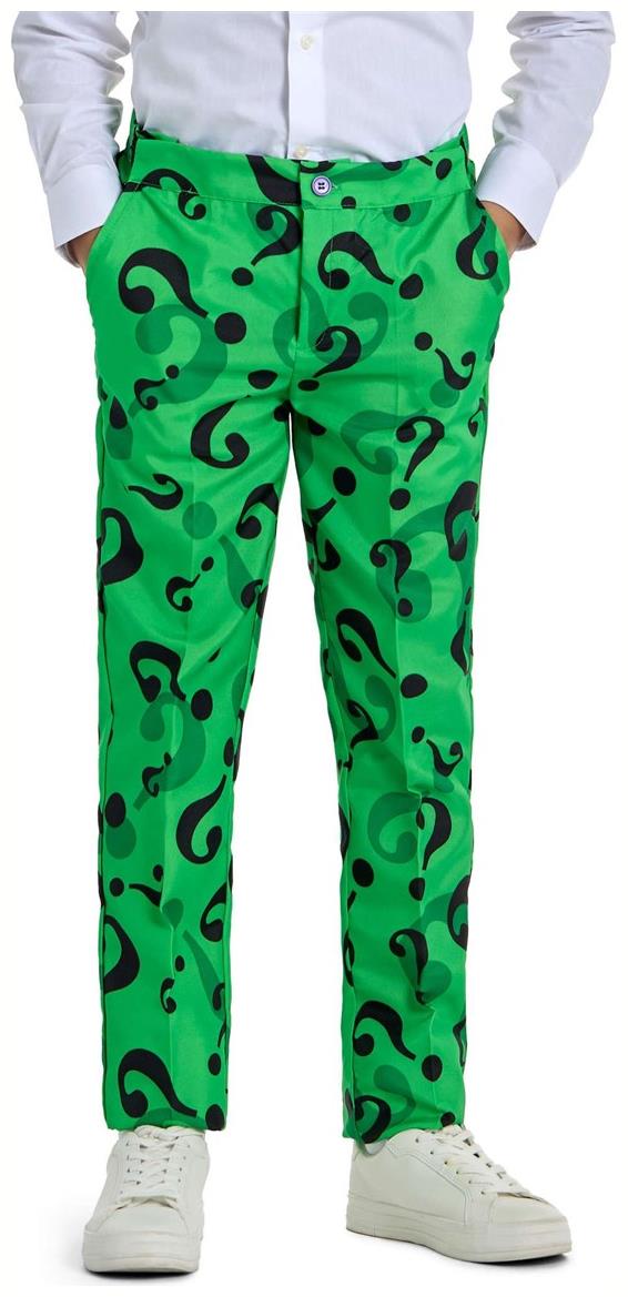 Stylish The Riddler Boys' Costume for Halloween Parties and Superhero Dress Up Events