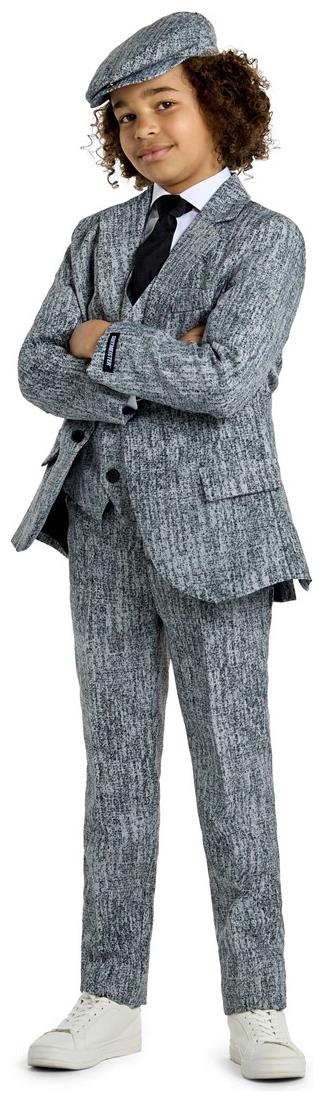 Suitmeister Boys 20's Gangster Grey Suit for Kids Halloween Parties Dress Up Events and Themed Celebrations