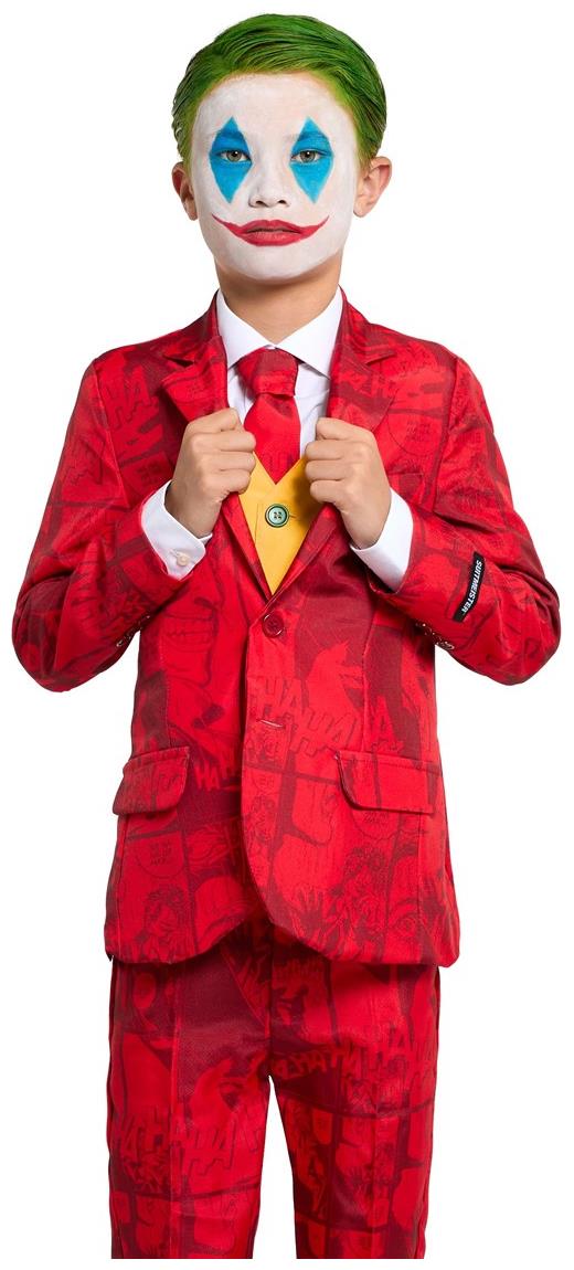 Scarlet Joker Boys Suit for Halloween Comic Book Parties and Costume Events