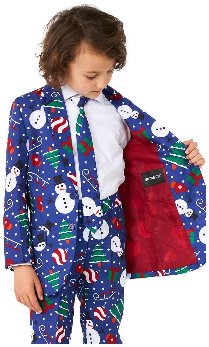 Suitmeister Boys' Suits BOYS Christmas Snowman Blue