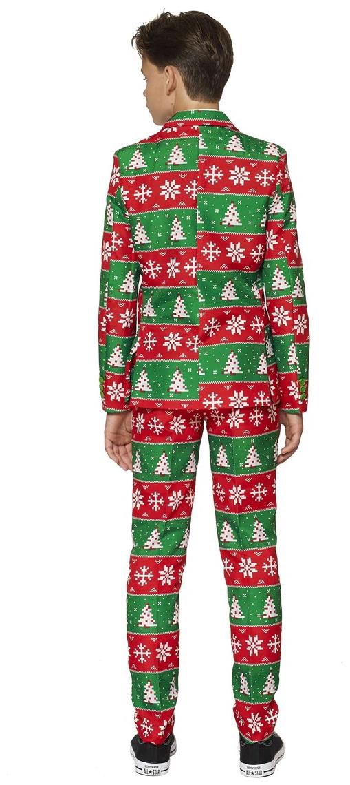 Festive Suitmeister Fair Isle Santa Suit for Boys for Christmas Parties and Holiday Celebrations