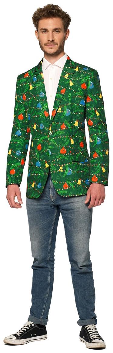Light Up Suitmeister Men's Christmas Tree Blazer for Holiday Parties Celebrations and Festive Events