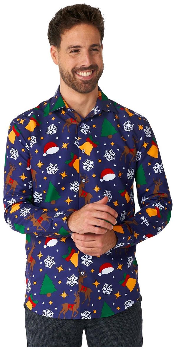 Stylish Suitmeister Christmas Icons Shirt for Holiday Parties Festive Gatherings and Seasonal Celebrations