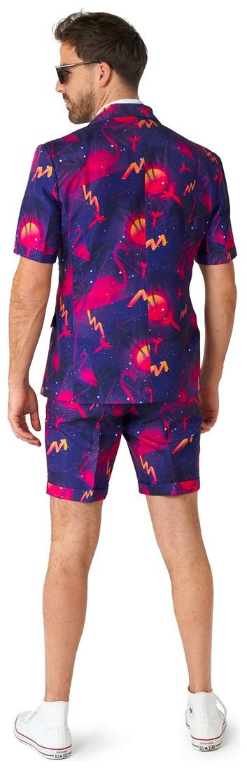 Stylish Suitmeister Summer Retro Neon Suit for Fun Summer Parties and Beach Events