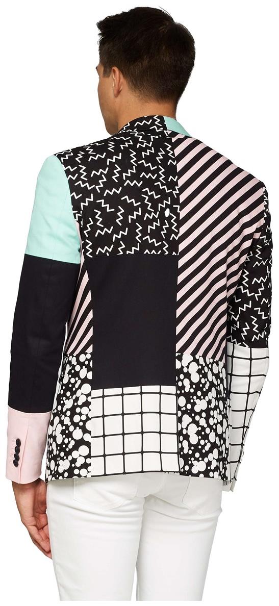 OppoSuits Deluxe Men's Blazers Retro - Cut & Sew - Black