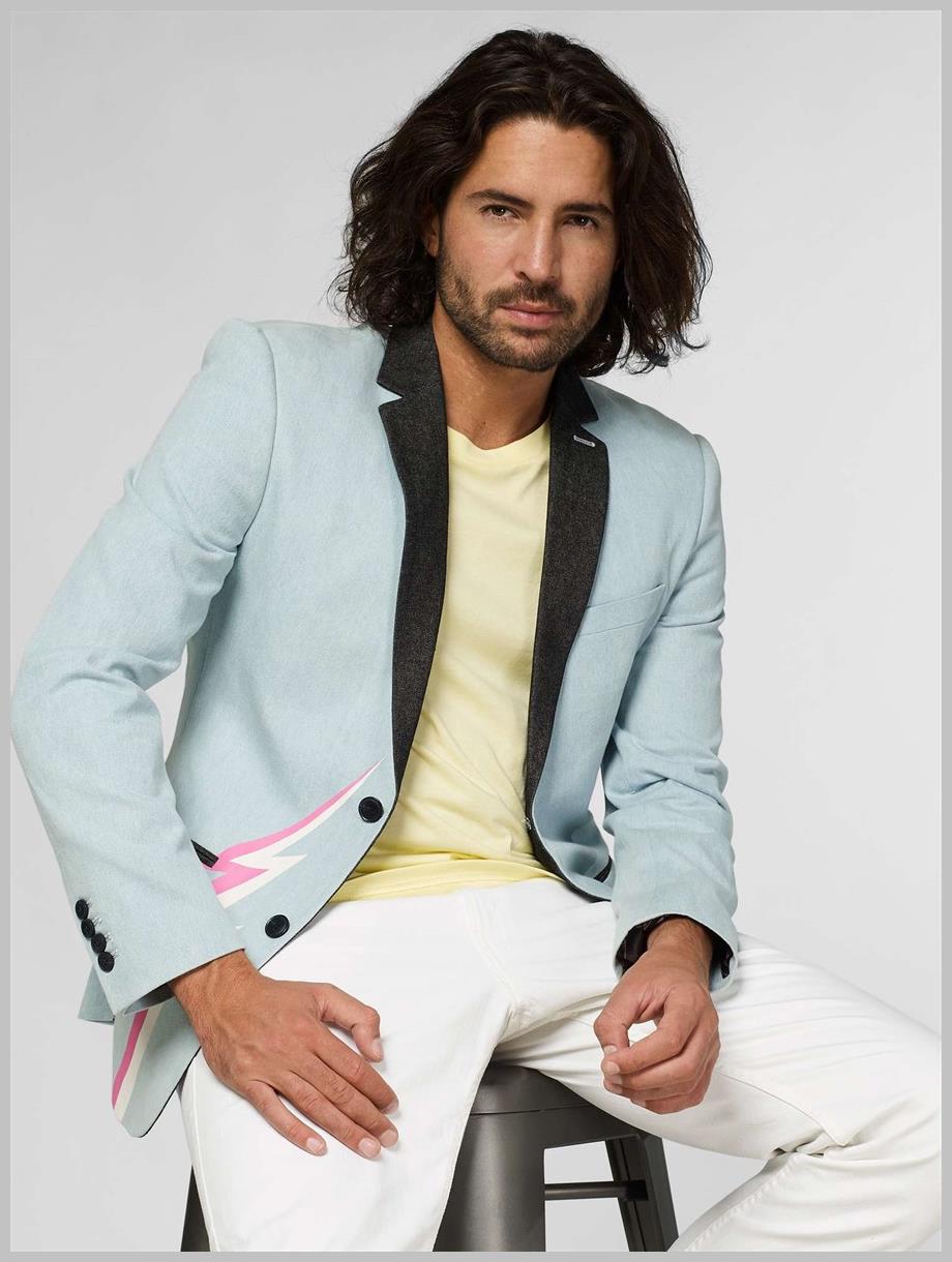 OppoSuits Deluxe Men's Blazer Retro Style for Parties Events and Vintage Costume Themes