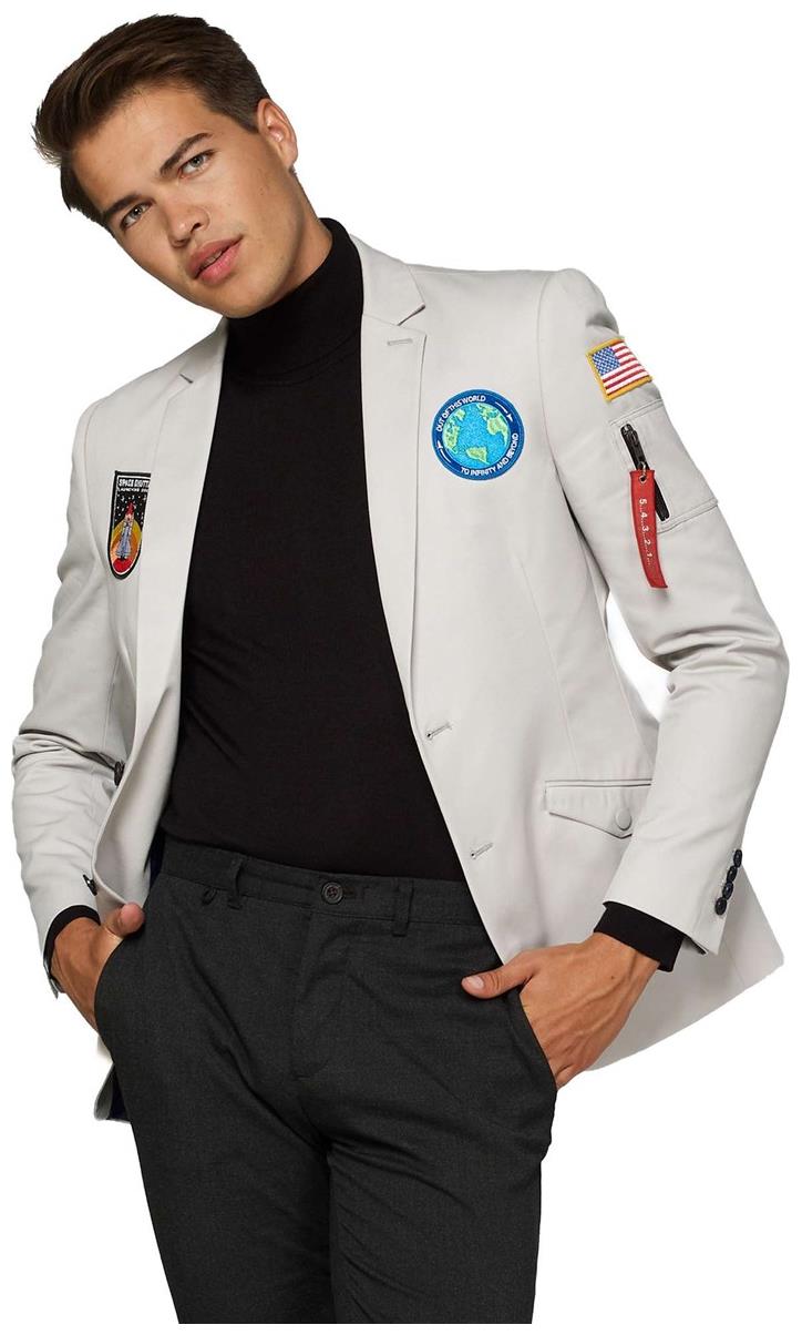 OppoSuits Deluxe Astronaut Blazer for Halloween Cosplay Parties and Themed Events