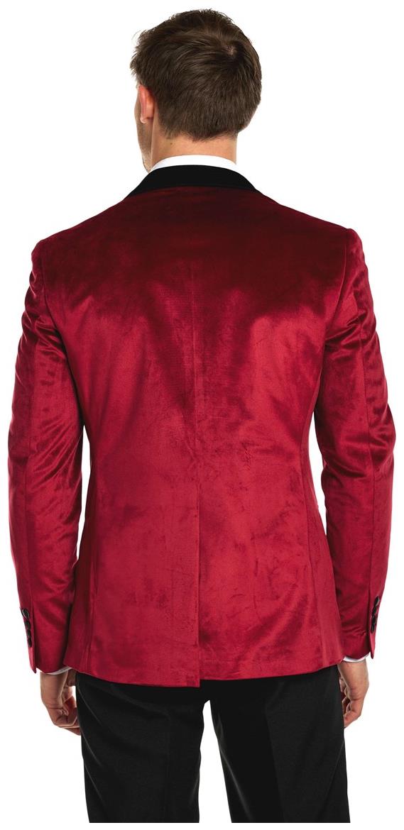 Luxurious OppoSuits Deluxe Men's Burgundy Blazers for Formal Events Parties and Holiday Celebrations