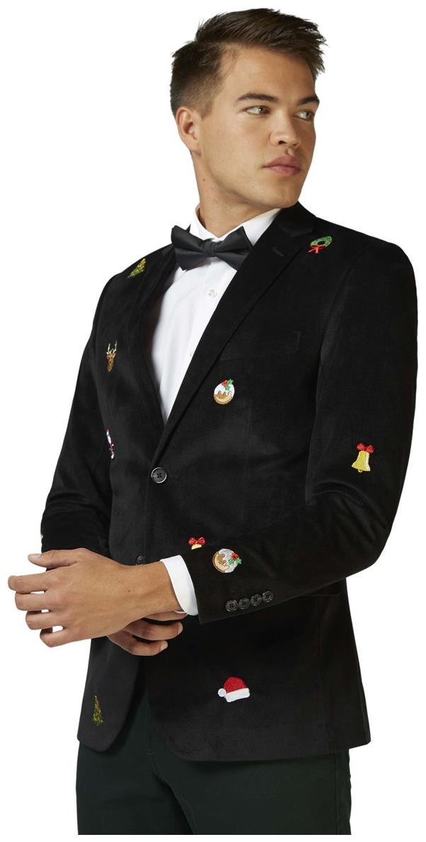 OppoSuits Deluxe Men's Christmas Blazer for Holiday Parties Festive Events and Seasonal Celebrations