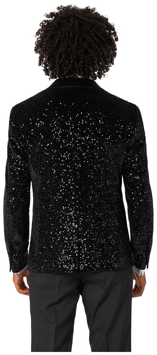 OppoSuits Deluxe Men's Blazers Dinner Jacket - Black Sequins
