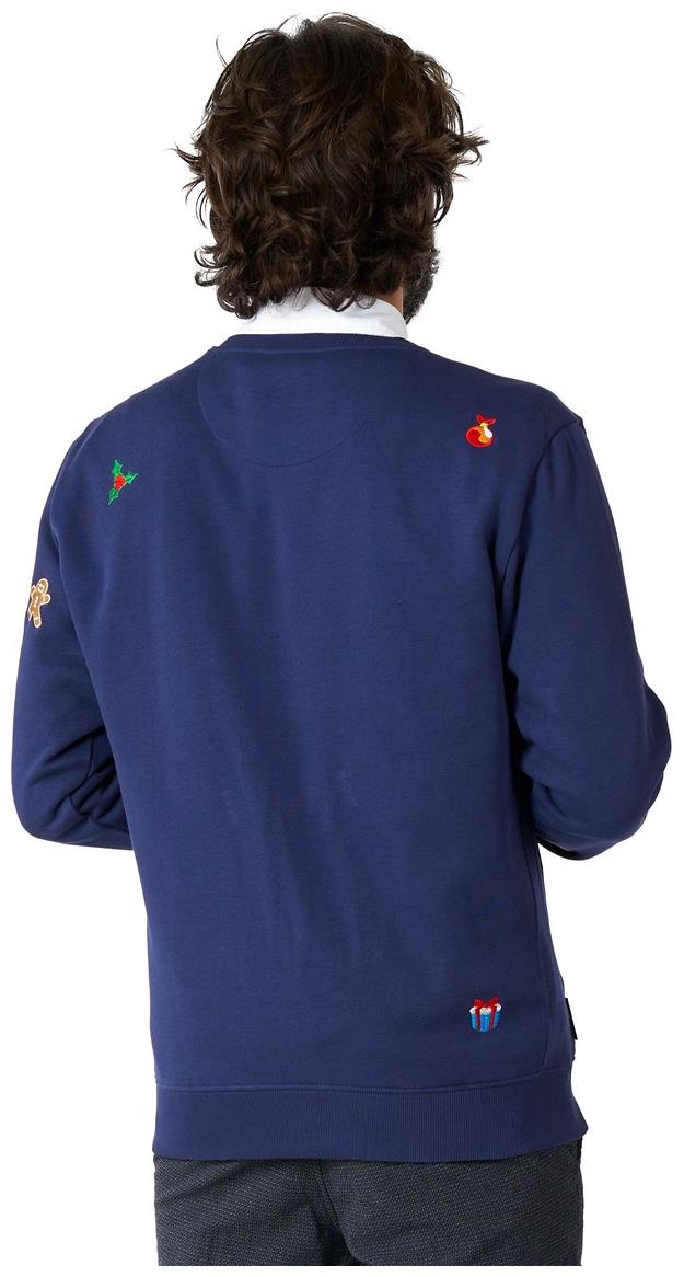 OppoSuits Deluxe Men's Sweaters X-Mas Icons - Navy