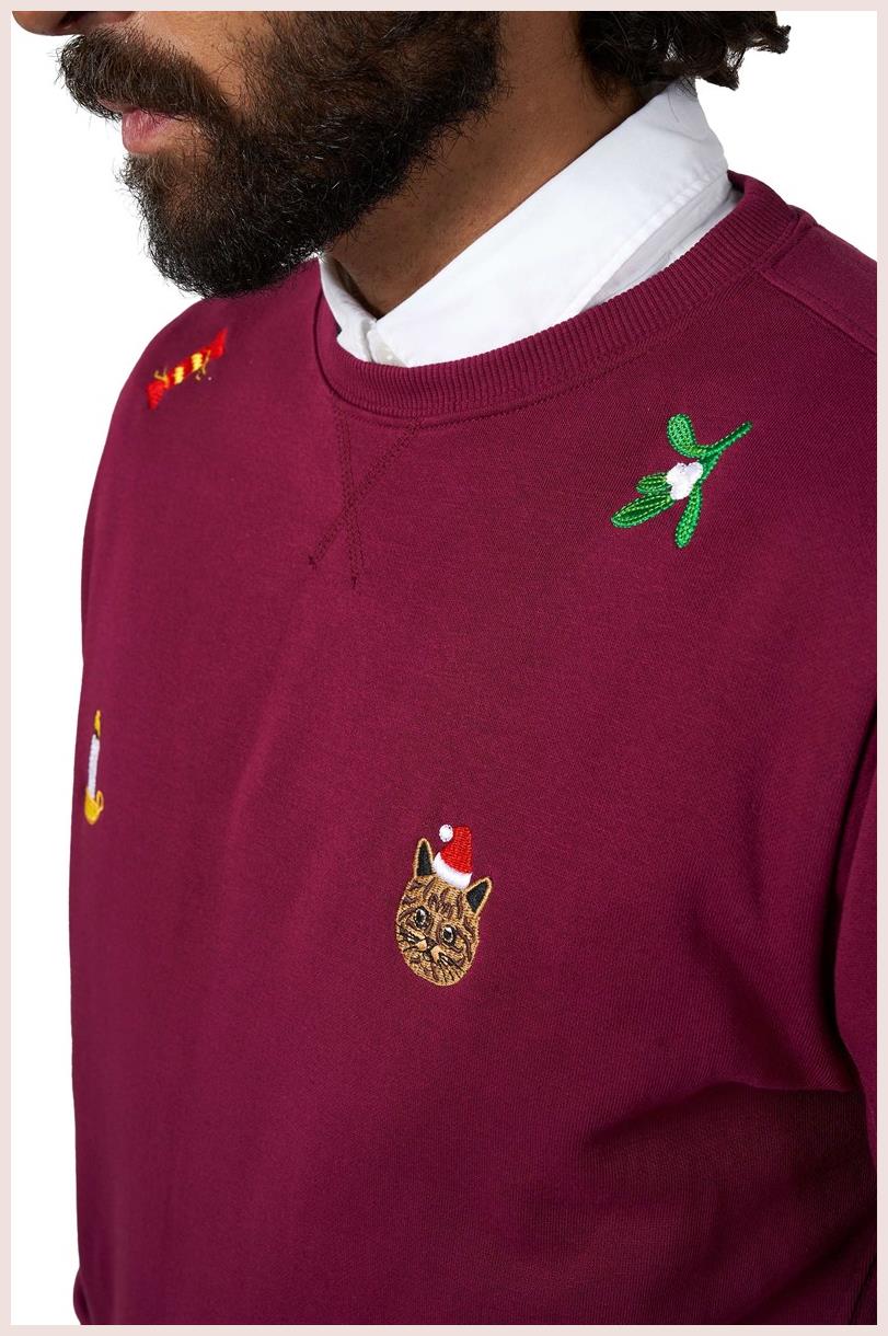 OppoSuits Deluxe Christmas Sweater for Holiday Gatherings Parties and Festive Celebrations