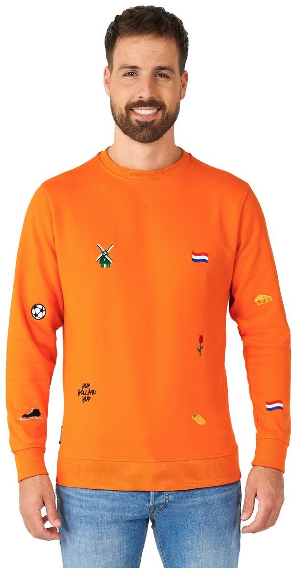 Deluxe OppoSuits Hup Holland Sweater for Sports Events and Dutch Soccer Games