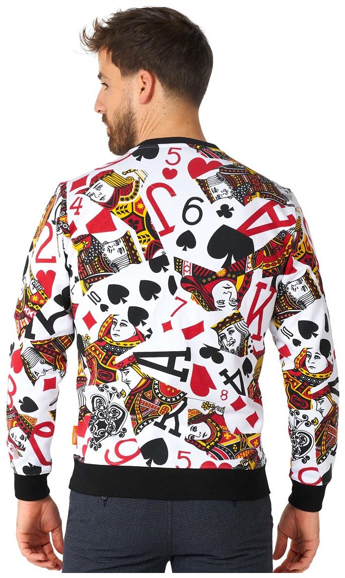 OppoSuits King of Clubs Sweater for Bachelor Parties Halloween and Vegas Adventures