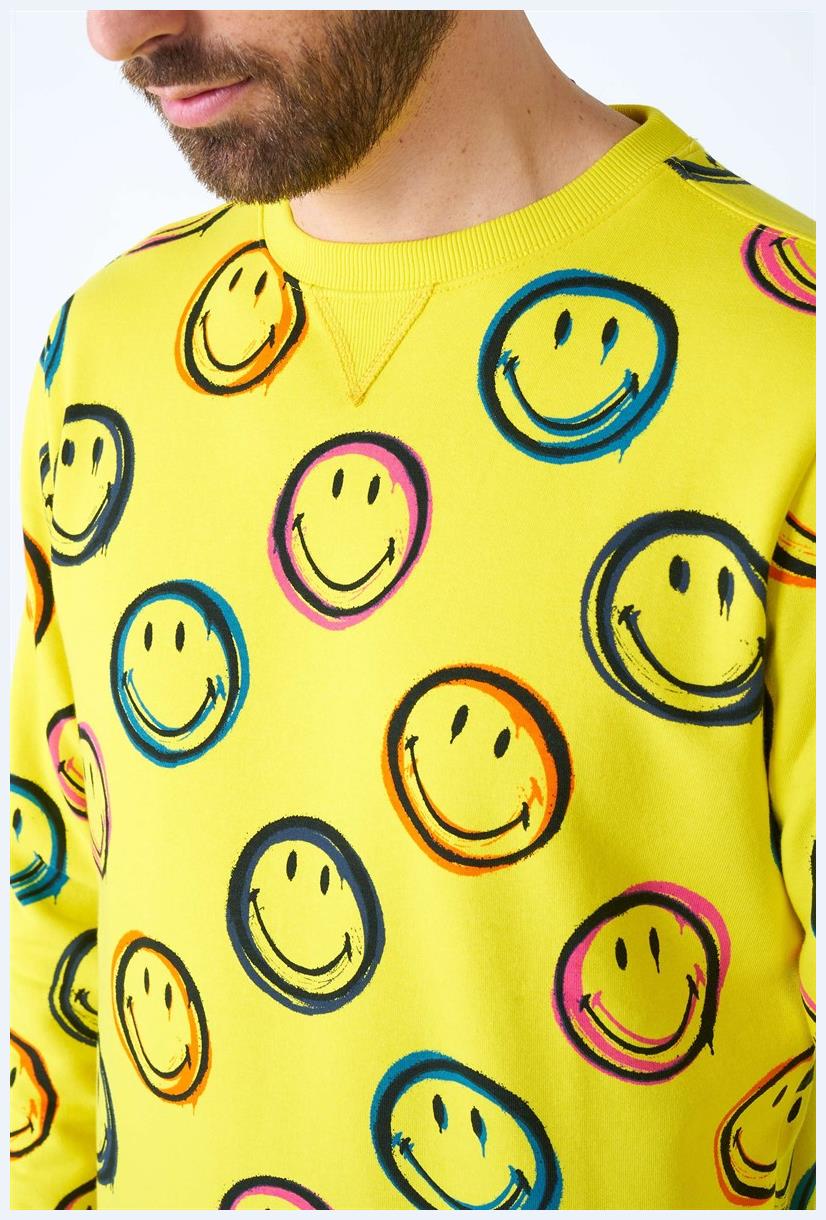 Colorful OppoSuits Men's Smiley Sweater for Parties Festivals and Casual Wear