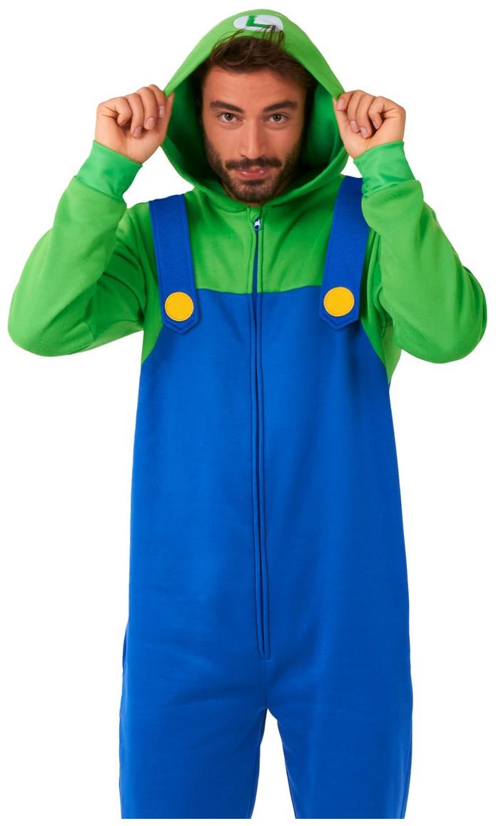 Cozy OppoSuits Luigi Onesie for Gaming Sessions Movie Nights and Lounging at Home