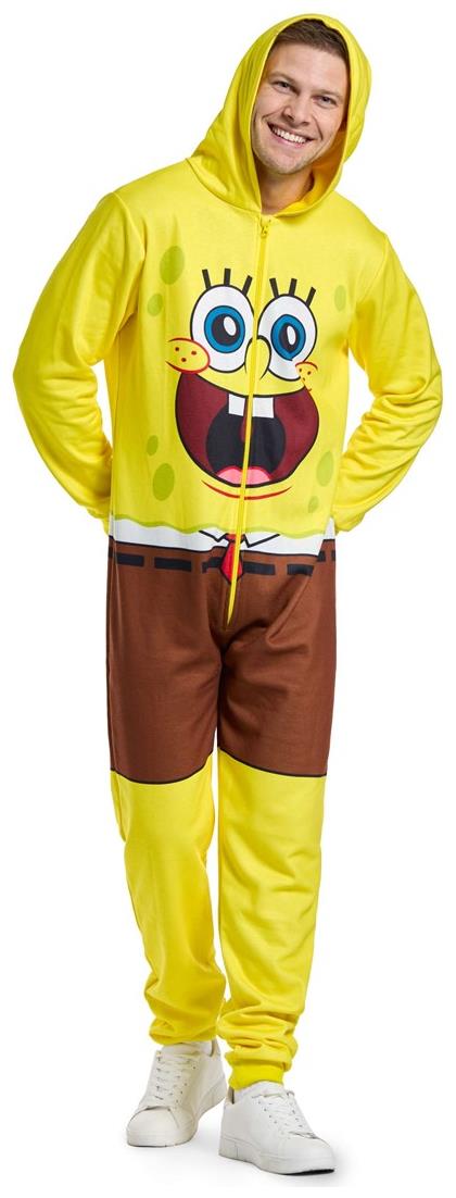 Cozy OppoSuits SpongeBob Onesie for Relaxing at Home or Fun Themed Parties