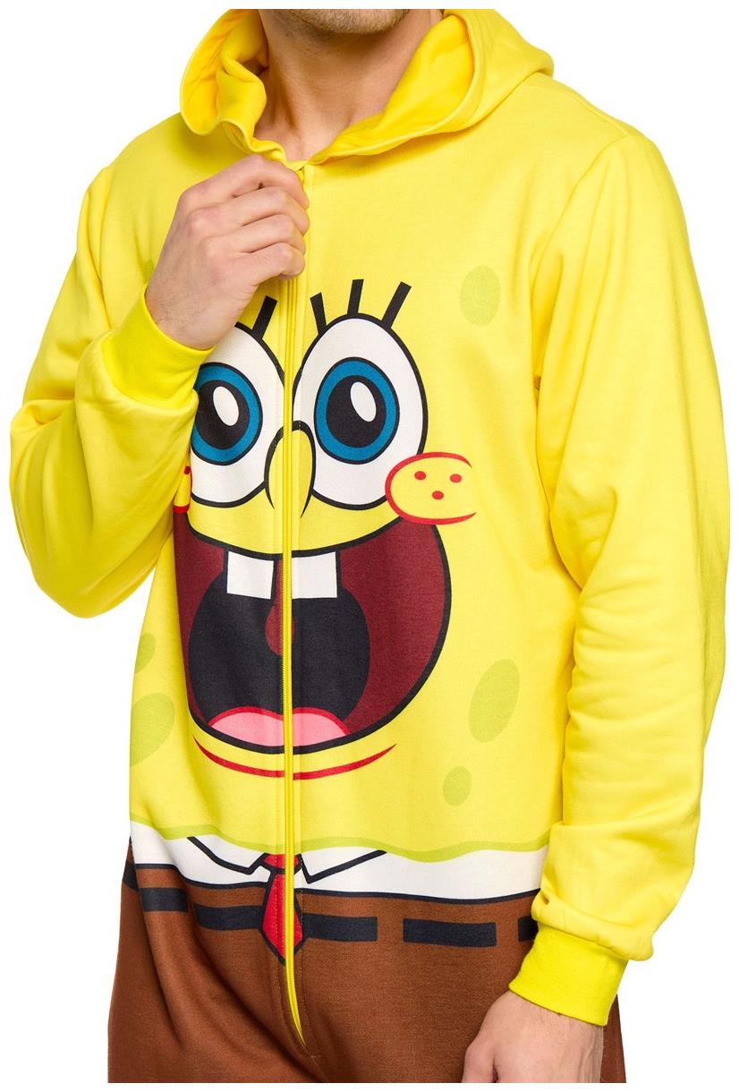 Cozy OppoSuits SpongeBob Onesie for Relaxing at Home or Fun Themed Parties