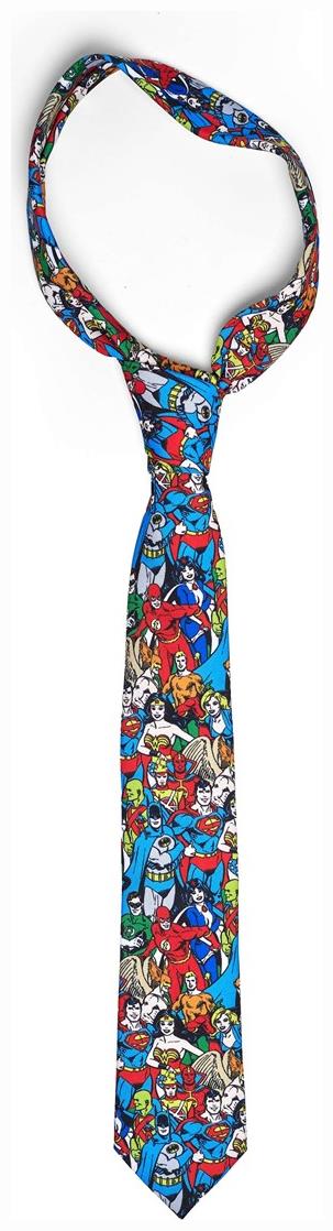 DC Comics Justice League Tie for Superhero Events and Stylish Outings
