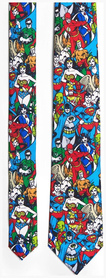 DC Comics Justice League Tie for Superhero Events and Stylish Outings