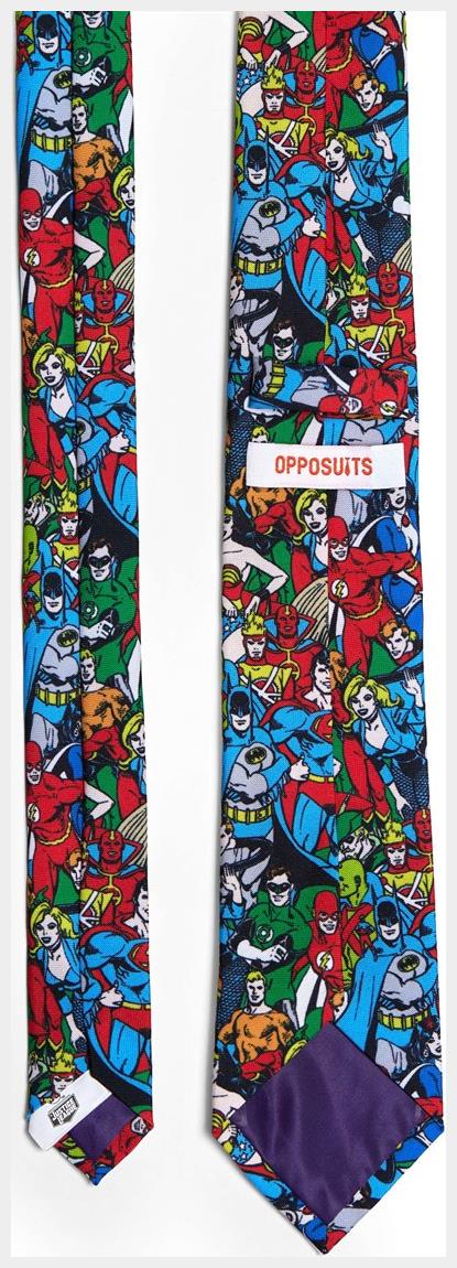DC Comics Justice League Tie for Superhero Events and Stylish Outings