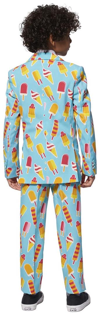 Cool Ice Cream Print Boys Suit for Birthday Parties Summer Events and Fun Occasions