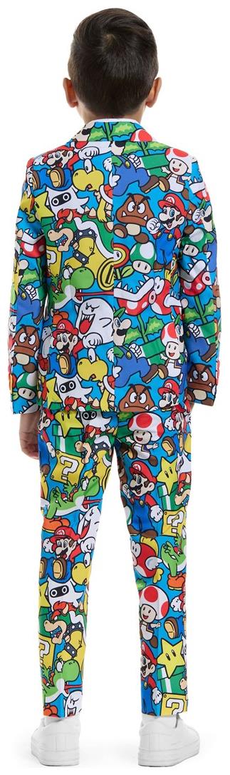 Colorful OppoSuits Super Mario Costume for Kids Halloween Parties and Dress-Up Events