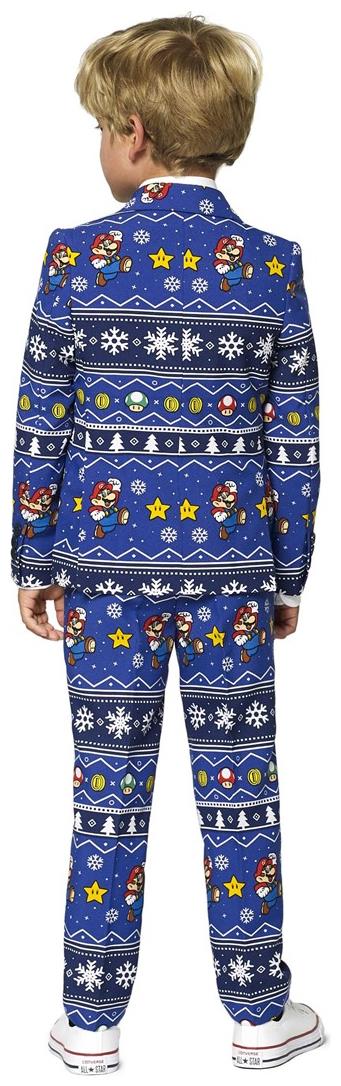 Playful OppoSuits Merry Mario Suit for Kids Perfect for Holiday Events and Superhero Parties
