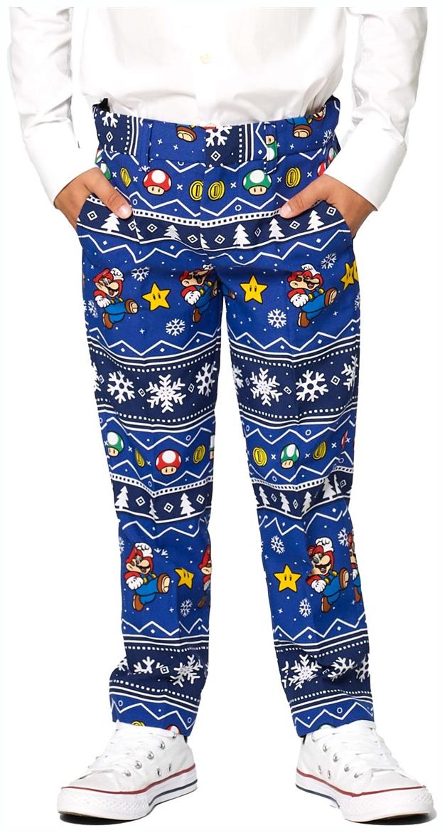 Playful OppoSuits Merry Mario Suit for Kids Perfect for Holiday Events and Superhero Parties