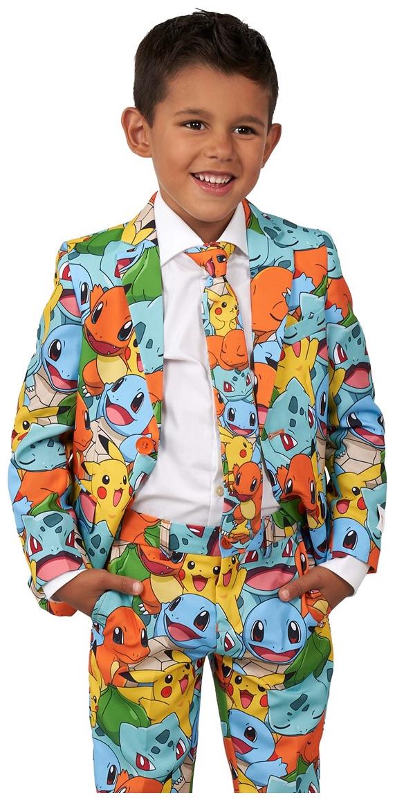 OppoSuits Boys Pokemon Costume Suit for Kids Halloween Parties and Themed Events