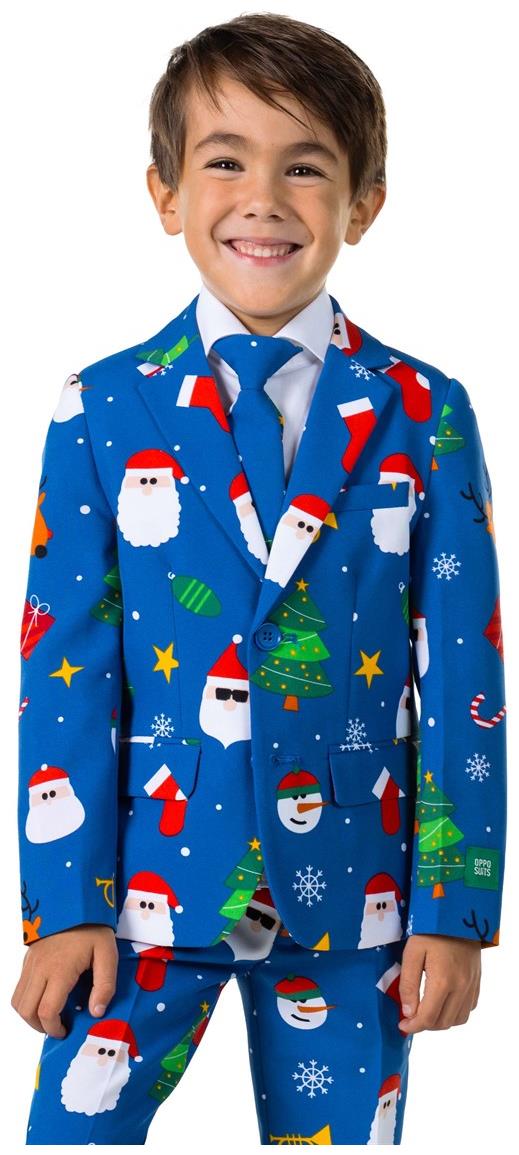 OppoSuits Festivity Blue Suit for Holiday Celebrations Christmas Parties and Special Occasions