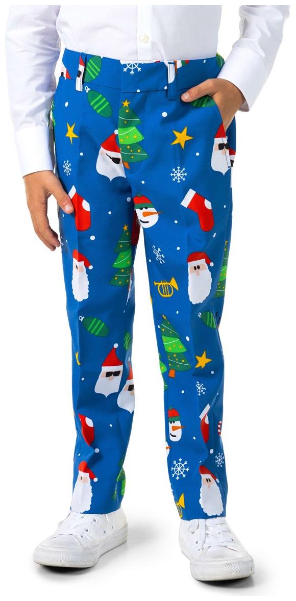 OppoSuits Festivity Blue Suit for Holiday Celebrations Christmas Parties and Special Occasions