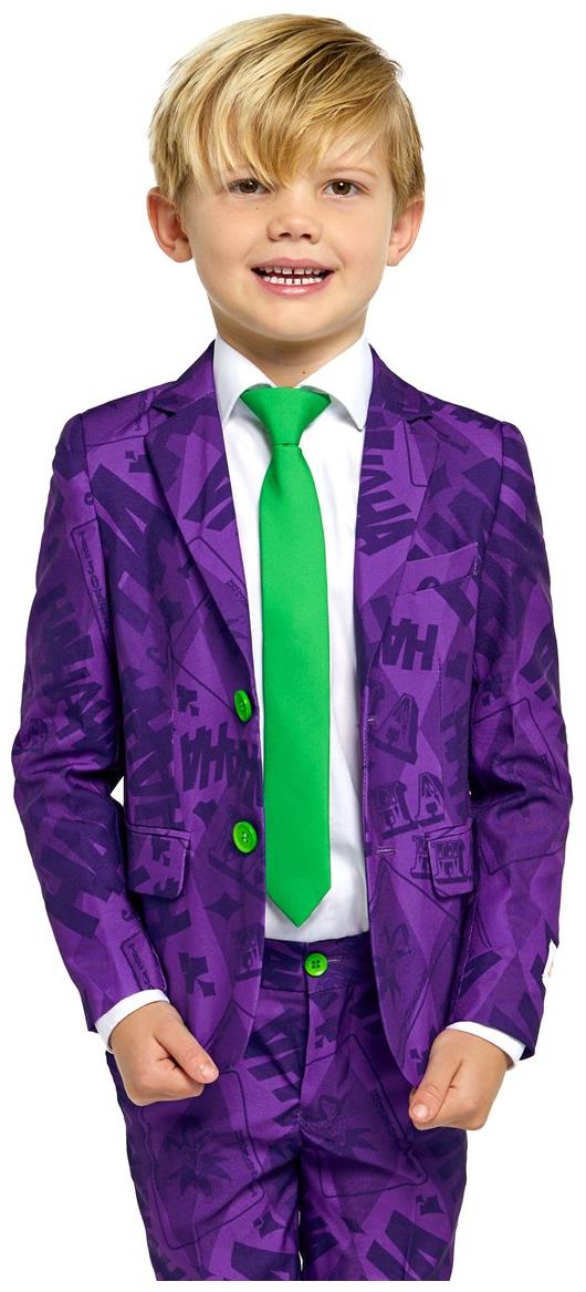 OppoSuits Boys The Joker Costume for Halloween Parties and Superhero Dress Up Events