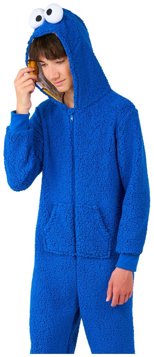 OppoSuits Kids' Cookie Monster Onesie for Fun Dress Up and Cozy Lounge Days