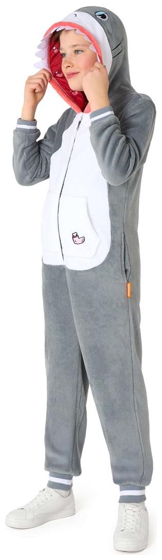 Cozy OppoSuits Shark Onesie for Kids Ideal for School Parties and Relaxation at Home
