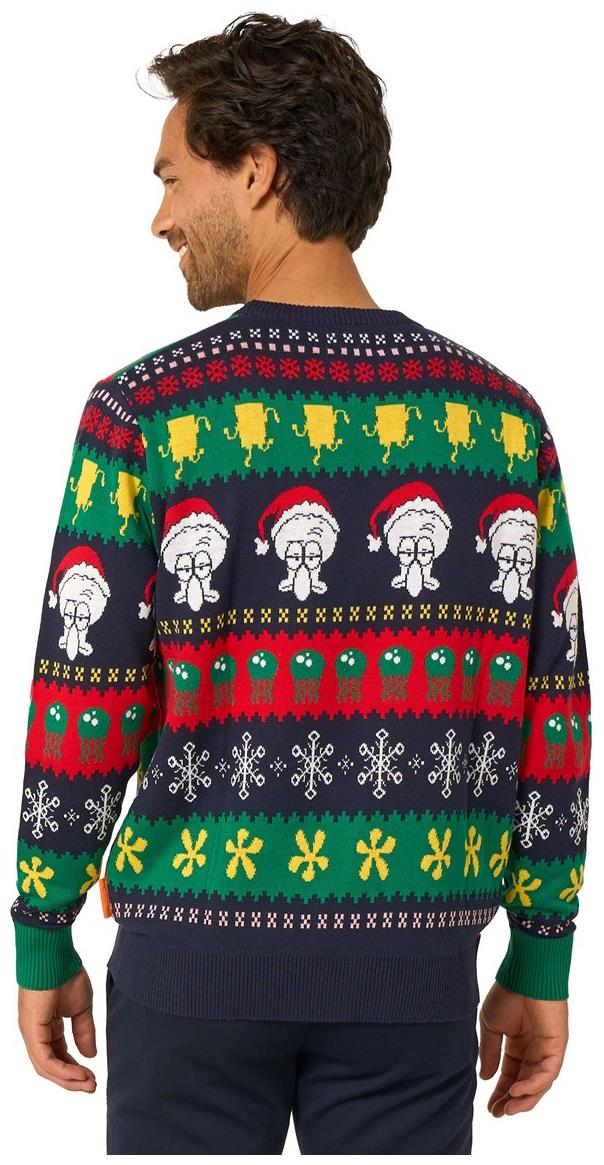 OppoSuits Adults' Knitted Sweaters SpongeBob Christmas Sweater